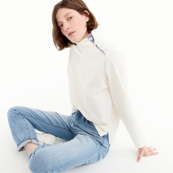 J. Crew Tops - J.Crew Lightweight Button Shoulder Pop-over Top